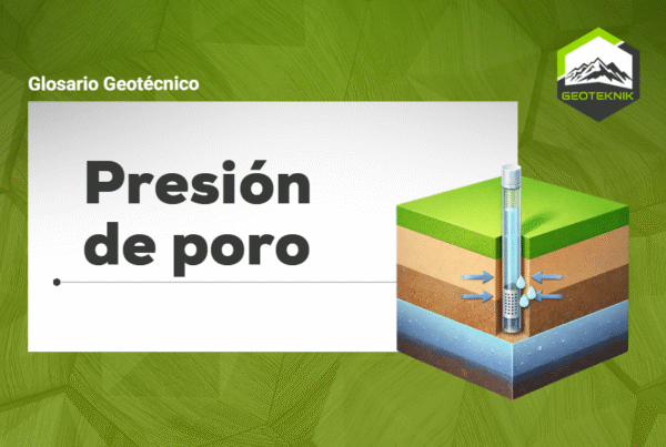presion de poro glosario