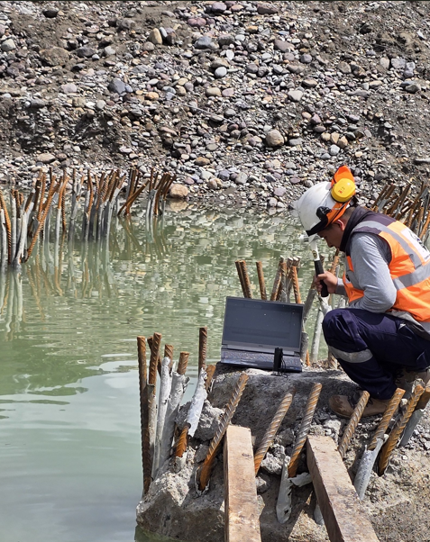Servicio de ensayo de pilotes realizado por Geoteknik.

