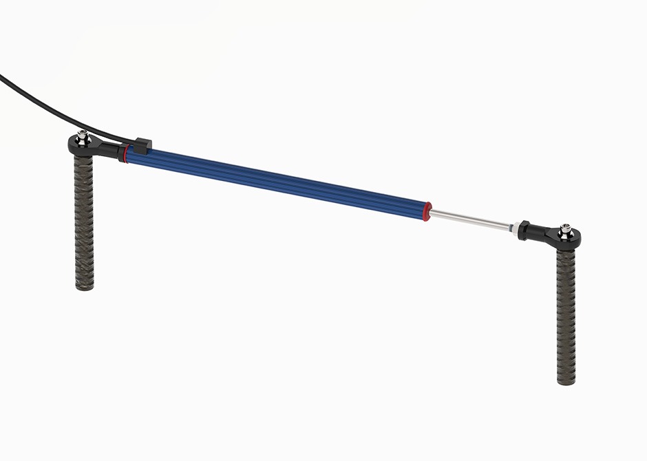Transductor lineal Geosense LPCM-4500 con cuerpo de aluminio y eje inoxidable