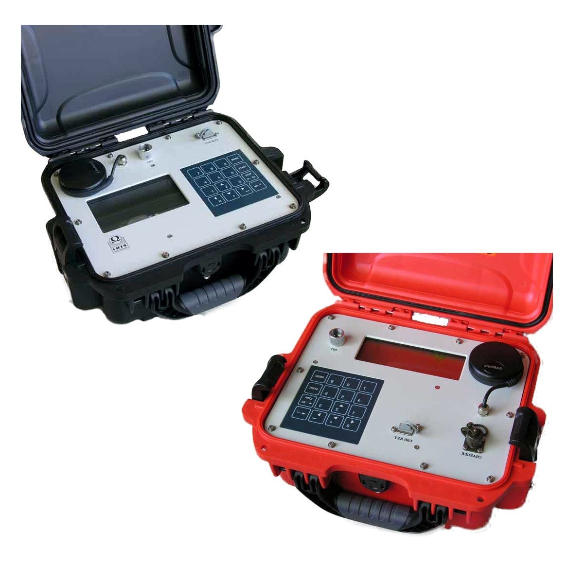 Medidor de polarización inducida Iris Instruments para estudios eléctricos
