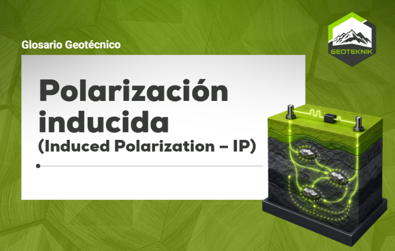 Polarización inducida (IP): qué es y cómo se aplica en geofísica